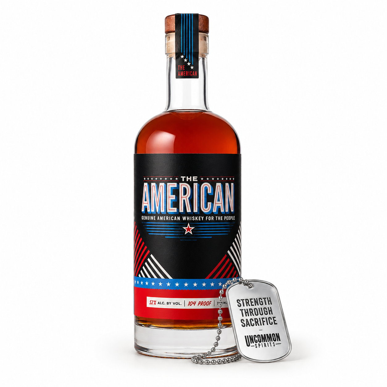 The American - Award Winning American Whiskey + Commemorative Dog Tag