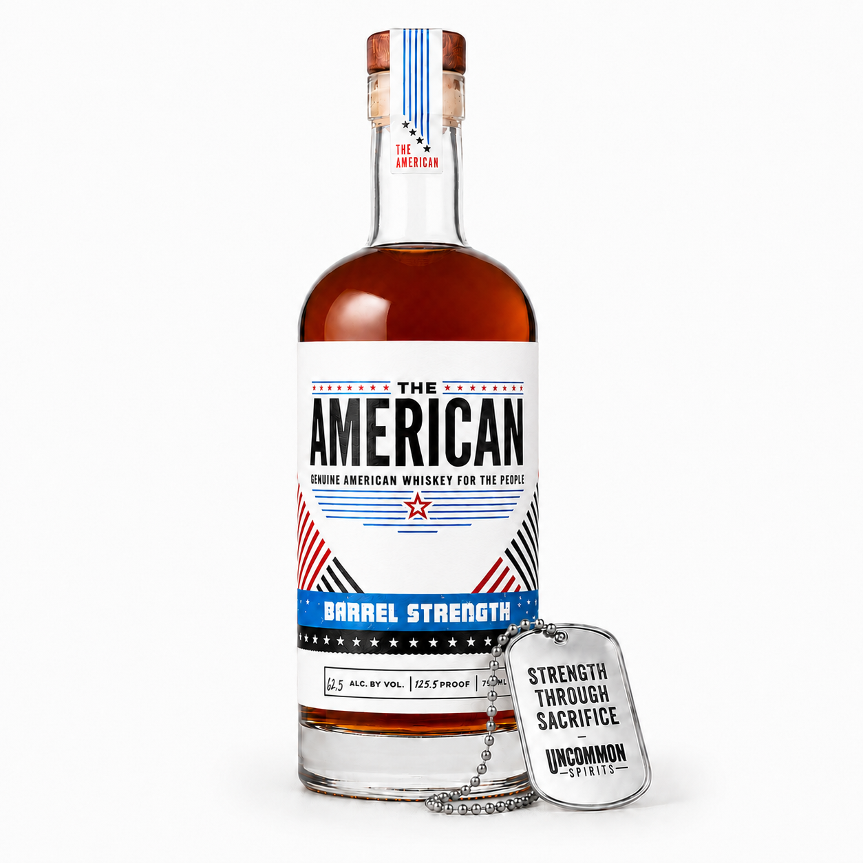 The American Barrel Strength - Award Winning American Whiskey + Commemorative Dog Tag